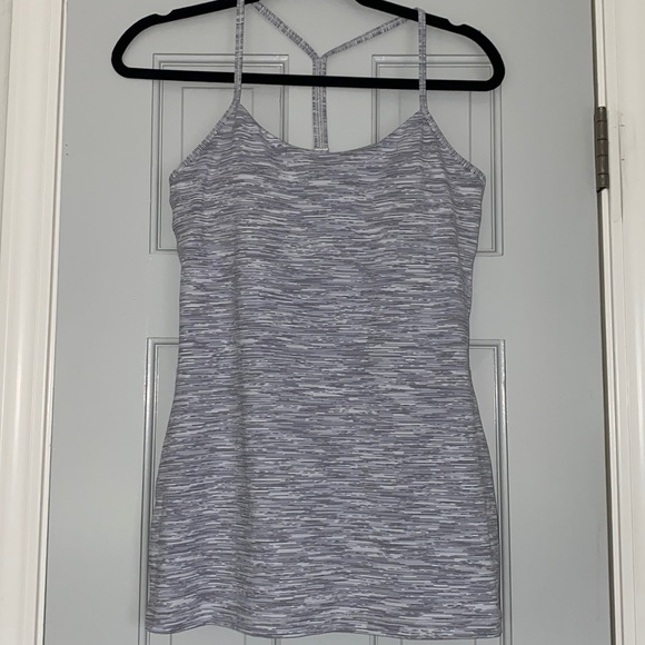 lululemon athletica gray and black top - Picture 1 of 4